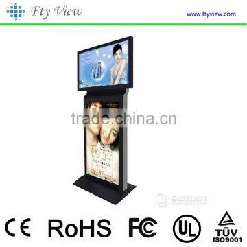 With HD Webcam AD Player Wifi/3G Digital Signage Advertising Machine for Supermarket/Coffee Shop