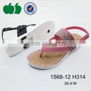 2016 summer lady high quality simple latest fancy sandal