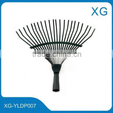 22 tine metal leaf rake / large metal garden rake