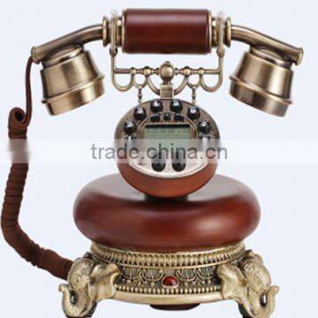 Hot selling retro design wooden luxury antique telephone