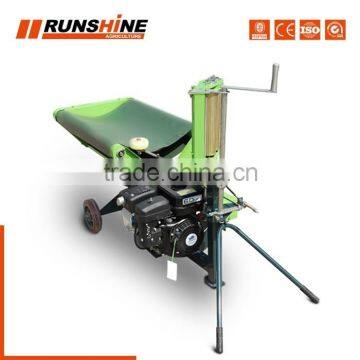 High efficiency round baler wrapper machine