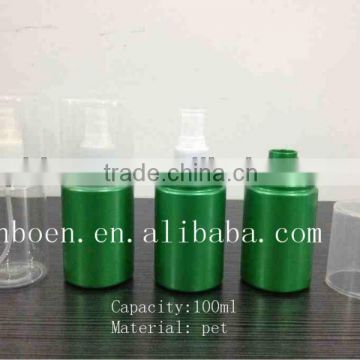 Green spray bottle 100ml pet