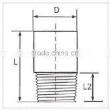 1/8 " Threaded NPT Round Head Plug Square To Round Pipe Fitting photo-6
