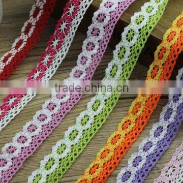 HOT ! Newest fashion 2.5cm cotton lace trim for wholesale