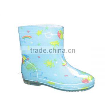 fashion shoes 2016 plastic jelly kids construction pvc rain boots manufacturer