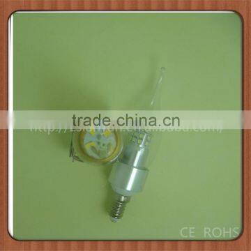 LED bulbs clear E27 E14 with CE ROHS GS SAA UL