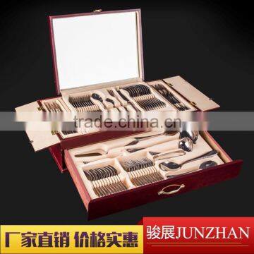 Sand blasting handle 72pcs flatware sets with stainless steel material and perfect polishing
