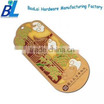 Chinese type colored metal bookmarks wholesale in souvenir