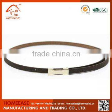 Hot sale pu leather belt with plastic belt buckles
