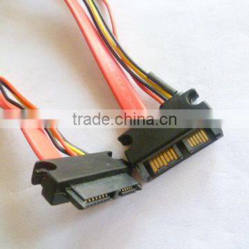 Sata 7+6 male t female cable Made in China