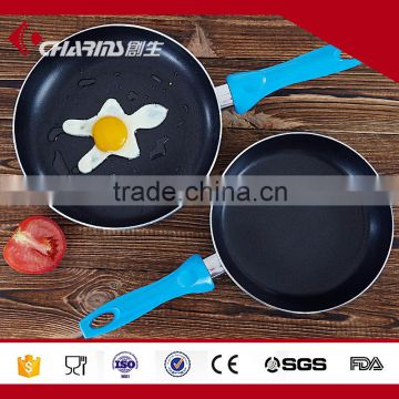 2016 best colorful aluminium non-stick no oil egg fry pan