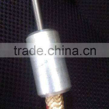 Aluminum wire rope edge buckle connectors for armed rope