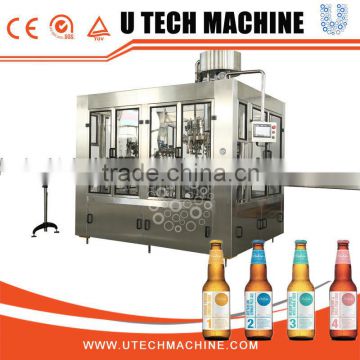 full automatic PLC beer glass bottle filling machine