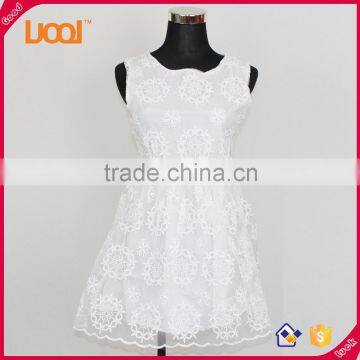 New Fashion Sleeveless Women Fashion Lace Dress Girls' Dress photo-3