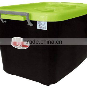 Black fan storage box -black box with colorful lid