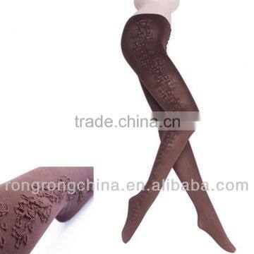 deep grey coffee jacquard pantyhose european hosiery items for black women