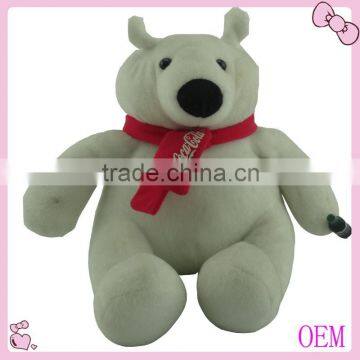 Plush toy adult polar bear costume