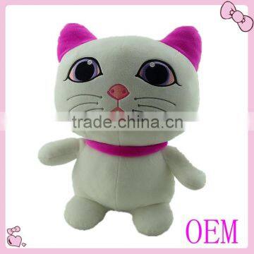 Factory design pink cat stuffed animal