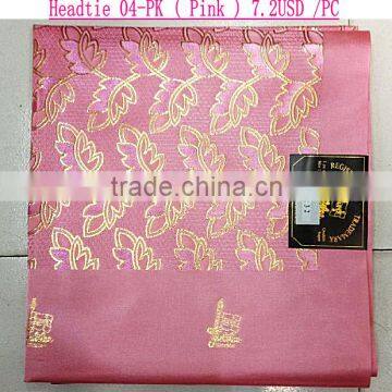 Pink African Sego Headtie Gele / Cotton Swiss Headtie Fabric