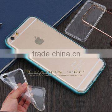 Ultra Thin Metal Aluminum Bumper with transparent tpu For iPhone 6 Metal Bumper