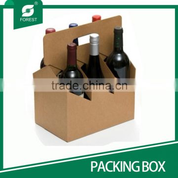 6 PACK WINE OR BEER CARRIER WHITE OR BROWN