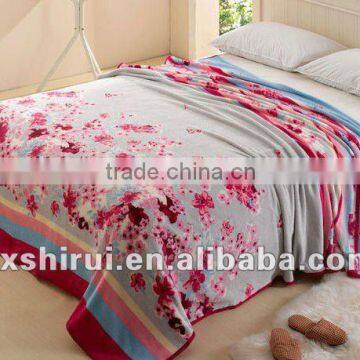 new light printing 100% polyester mircrofiber soft coral fleece blanket