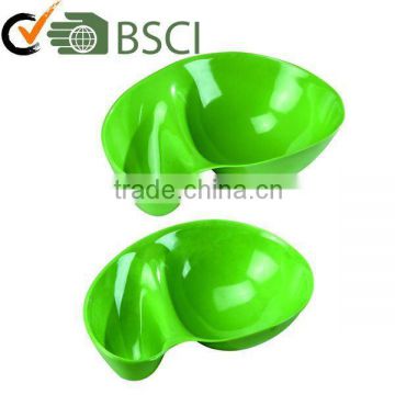 green color melamine chip and dip