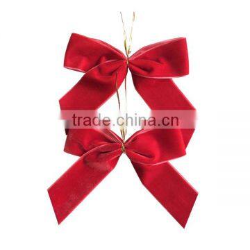 5 inch red Christmas gift velvet bows for decoration                        
                                                Quality Choice