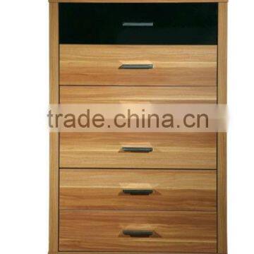 Glossy narrow drawer chest