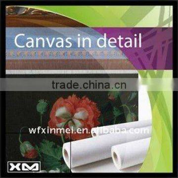 Hot selling Cotton and Poly Blend Inkjet Photo Agent Canvas