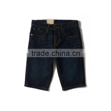 manufacture china jeans straight black denim short pants jeans half pants for men