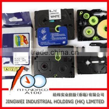 compatible brother p-touch printer label TZe tape black on white 9mm TZe-221