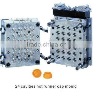 24 cavities hot runner cap mould