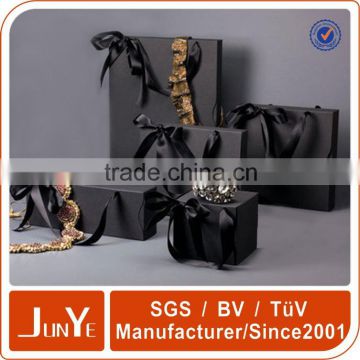 small black matte cosmetic paper bag