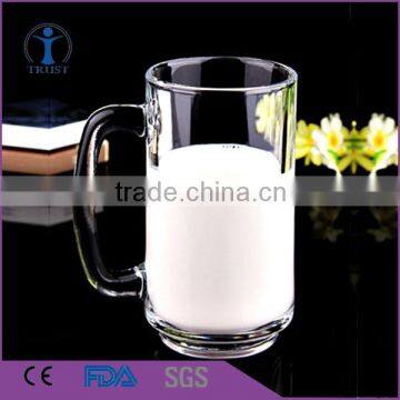 machine made clear milk glass