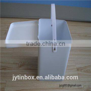 New Design Washing Machine Shape Tin Box With PE Handle photo-3