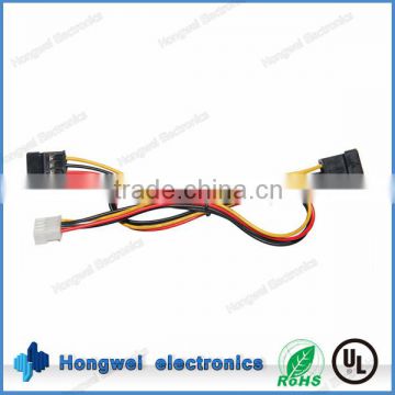 JST VHR-4N to SATA 5pin black connector with 20awg wire computer power supply cable assembly