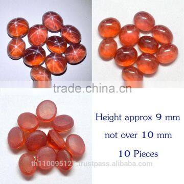 262.95 Ct Orange Star Sapphire 6 Rays Lab Created Stone