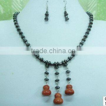 New top sell acrylic statement amber necklace fashion style handmade design