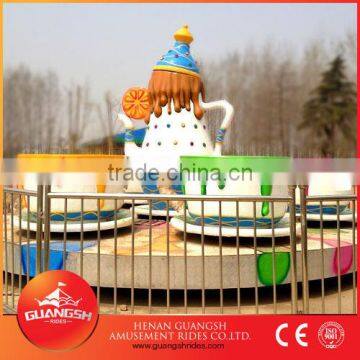 wonderful and colorful outdoor amusement rides tea cups ride for sale