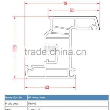 China Plastic Profile for Impact Resistant Windows Prices photo-2