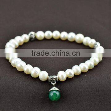 New Arrival White Freshwater Pearl Bracelet 2015 photo-3