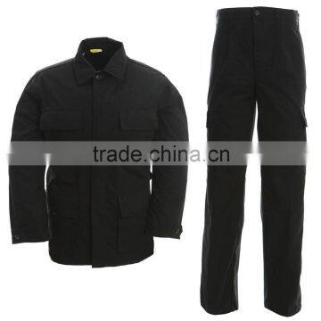 BDU SECURITY UNIFORM BLACK TACTICAL UNIFORM