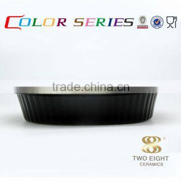 2015 innovative product porcelain tableware black ceramic pet bowl for cake