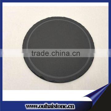 black slate dinner plate with notches slate grooved tray