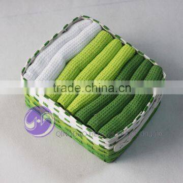 Wholesale Yarn-dyed Waffle Weave Cotton Cheap Wholesale Gift Towel Set photo-2