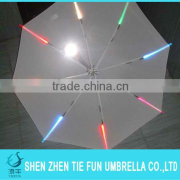 LED colorful flash light umbrella