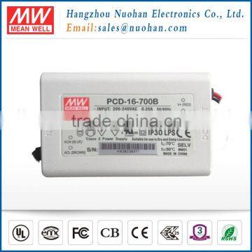 Mean well PCD-16-700 16W 700ma driver AC phase-cut Dimmable mean well led driver