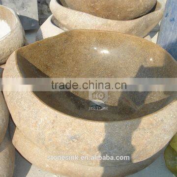 Reliable Quality Outdoor River Stone Vessel Basin