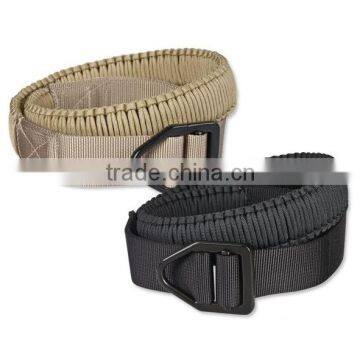 Fashion Adjustable Length Survival Kit Type 550lb Paracord Belt Cobra Weave With Ribbon Inside Paracord Survival Belt